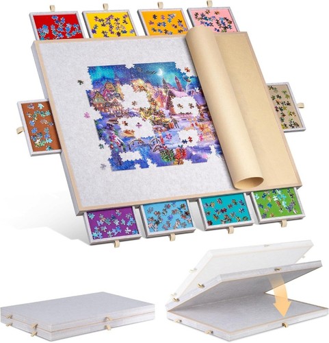 Foldable jigsaw puzzle board - foldable,
