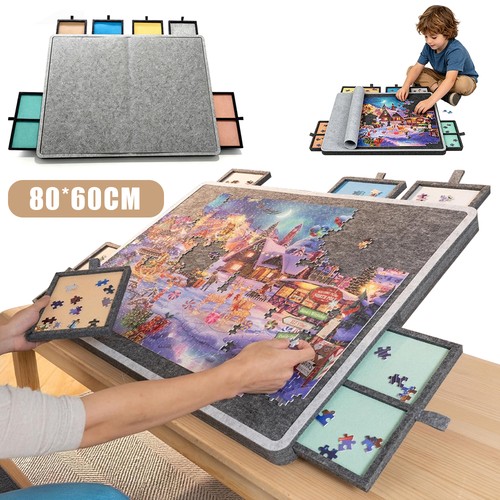 Puzzle board with cover - board,