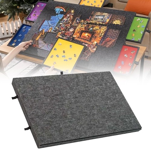 Portable felt puzzle - felt, plateau