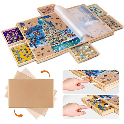 Rotating puzzle board with - rotating, 6