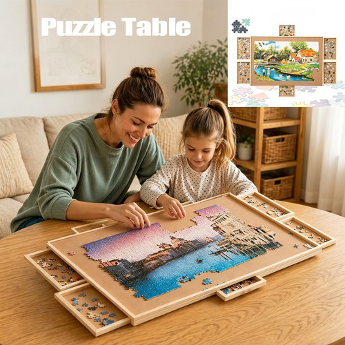 Wooden jigsaw puzzle - wooden, board