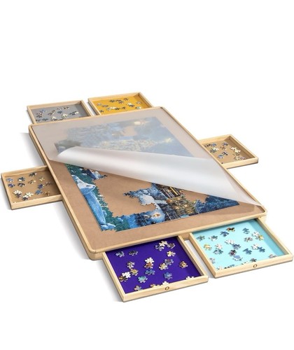 Puzzle board with cover - puzzle,